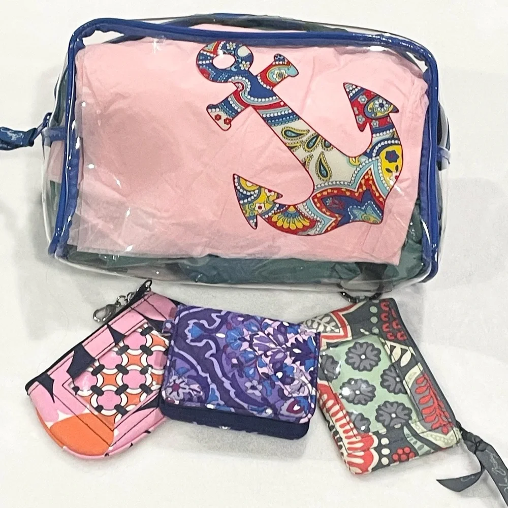 Vera Bradley Lot - Anchor Case & Love Me, Regal Rosette, Nomadic Floral ID Cases
